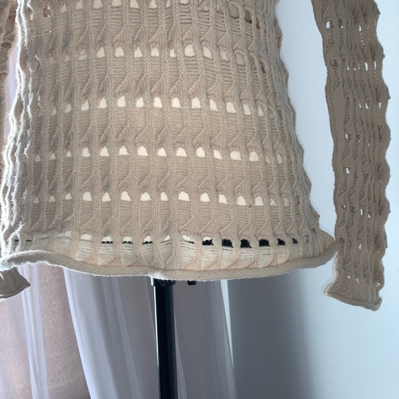 DIANE VON FURSTENBERG HOLE SWEATER SIZE M L - Picture 4 of 12